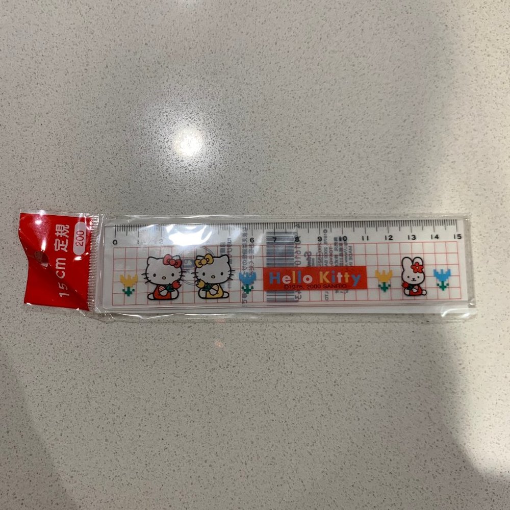 VINTAGE 2000 HELLO KITTY RULER BRAND NEW